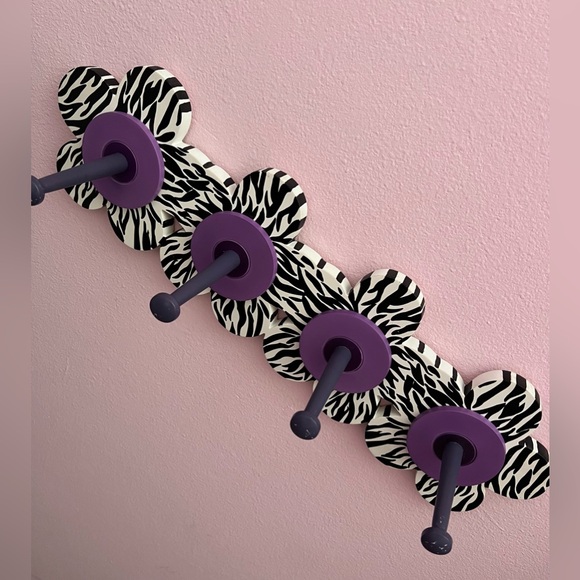 Vintage Bombay Kids Purple Pegged Zebra Clothes/Jewelry Rack - Picture 12 of 12